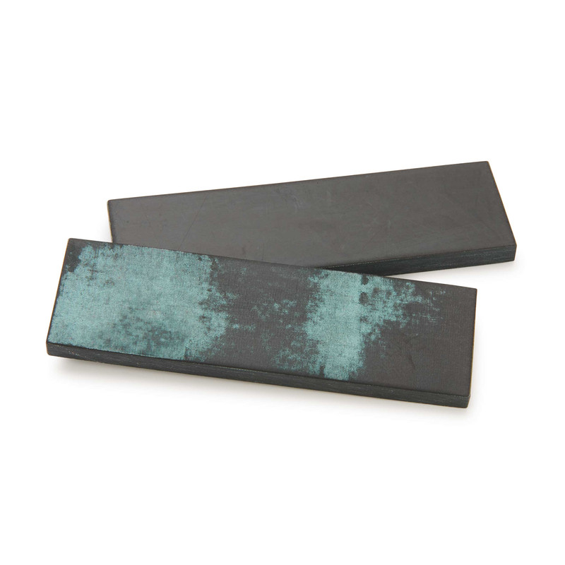 Micarta Knife Scales - 8 mm x 1-1/2" x 5" - Pair - Color:Black and Blue